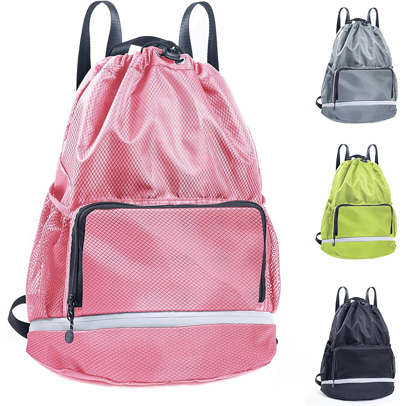 Swimming bag, beach backpack, sports drawstring backpack